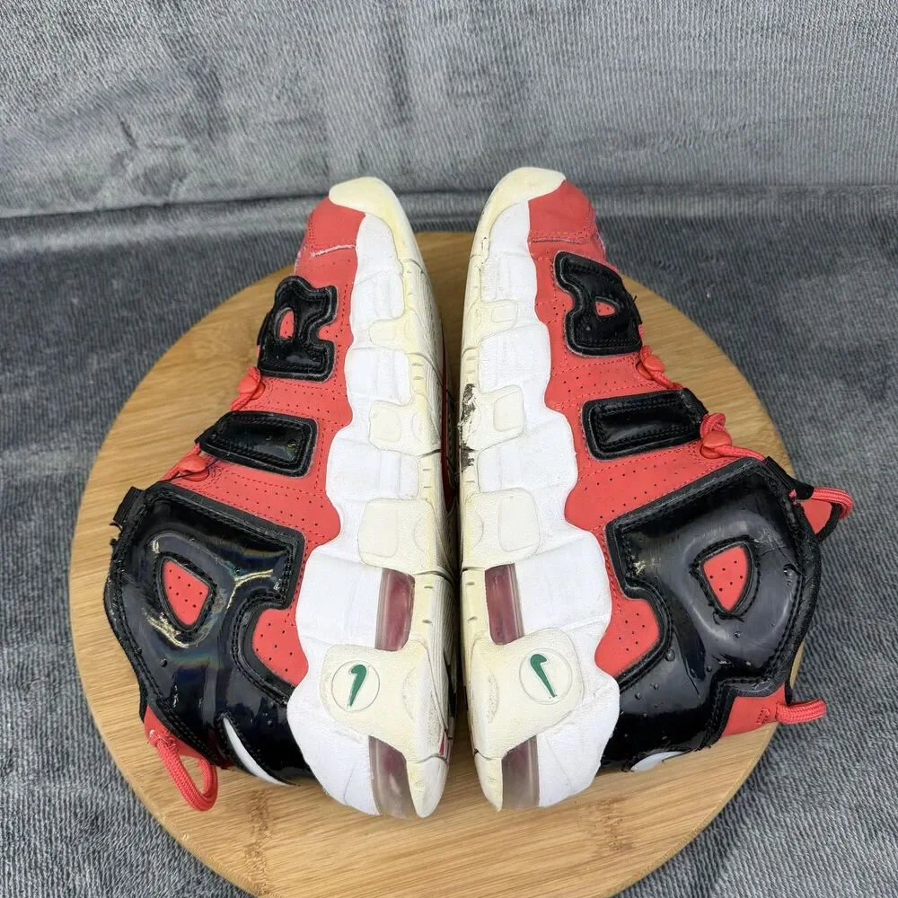 Nike Air More Uptempo 96 Shoes Boys Size 6Y Red Black Basketball DV2205-600